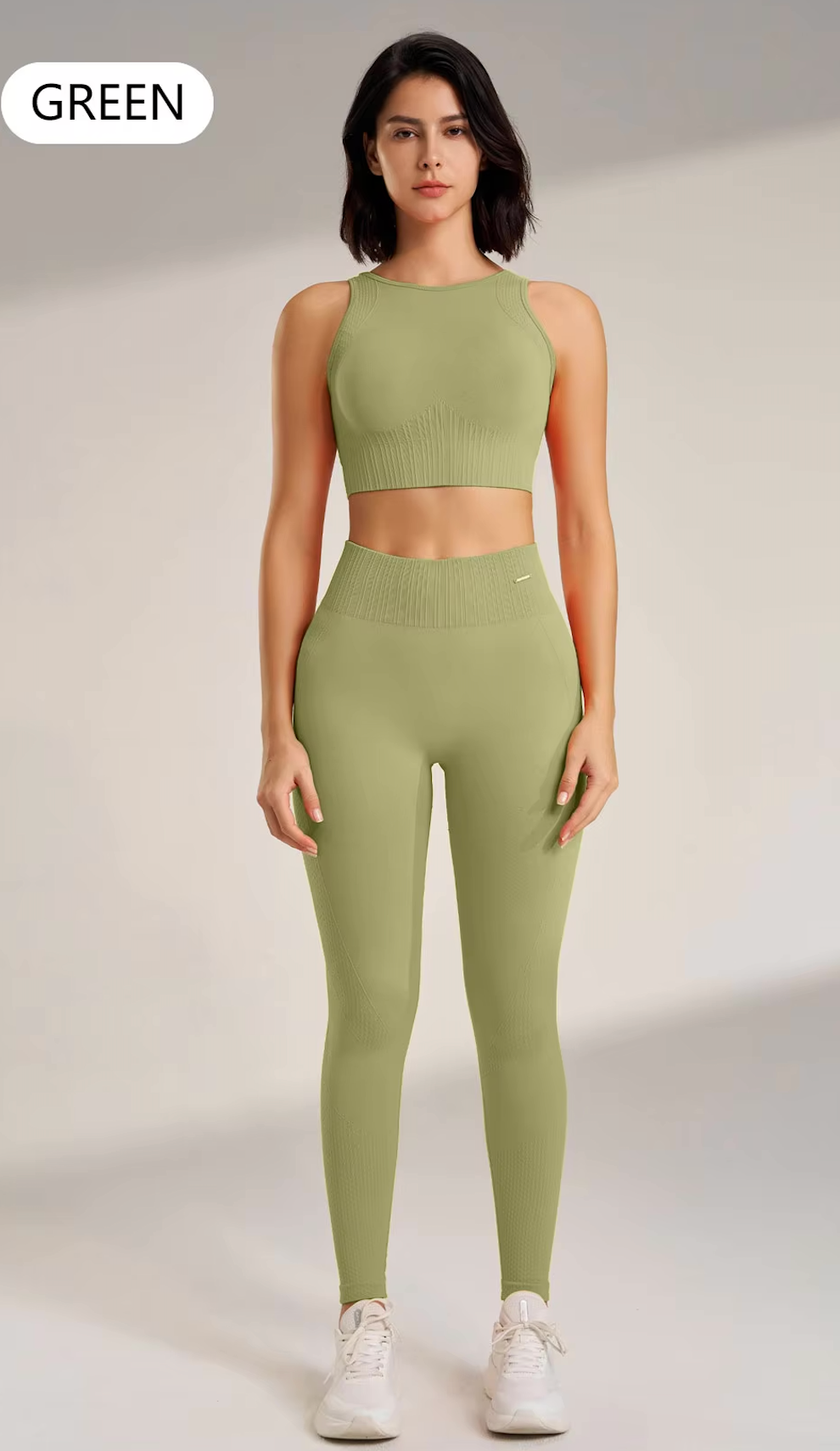Two pieces Set - High Rise Seamless Lifting
