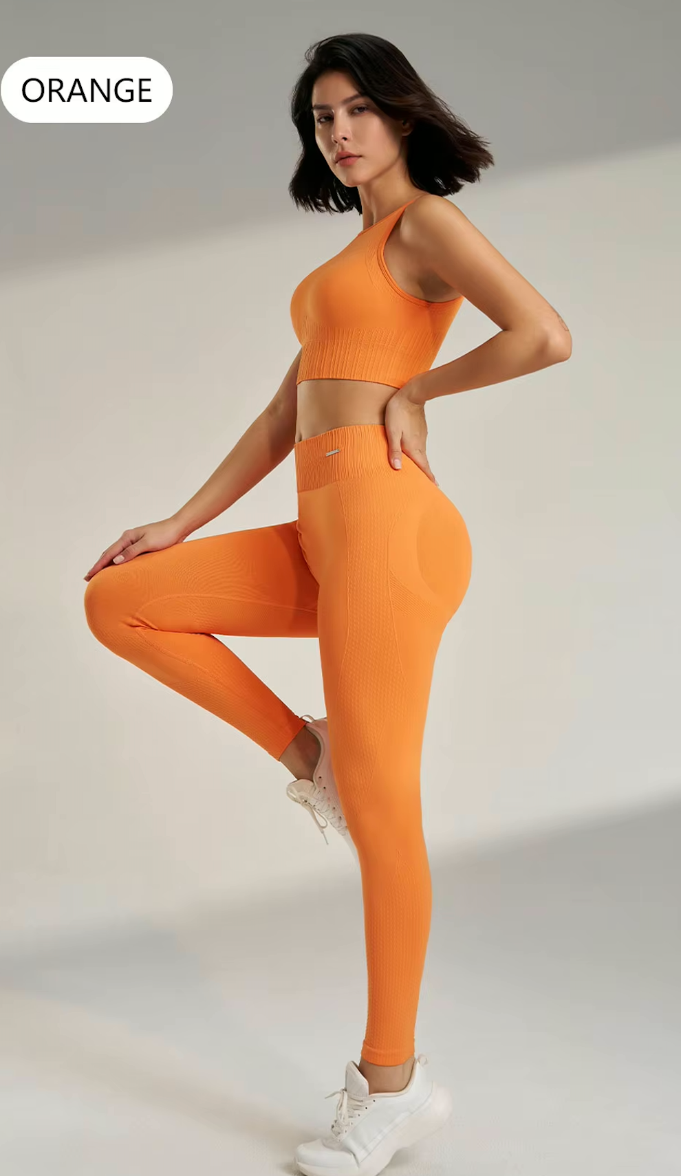 Two pieces Set - High Rise Seamless Lifting