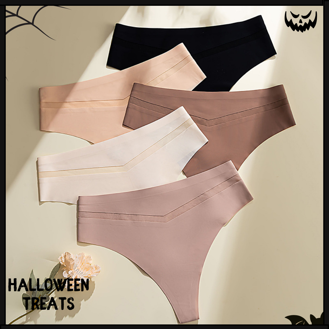 Seamless Ice Silk Thong – Mid-Rise, Sexy & Minimalist