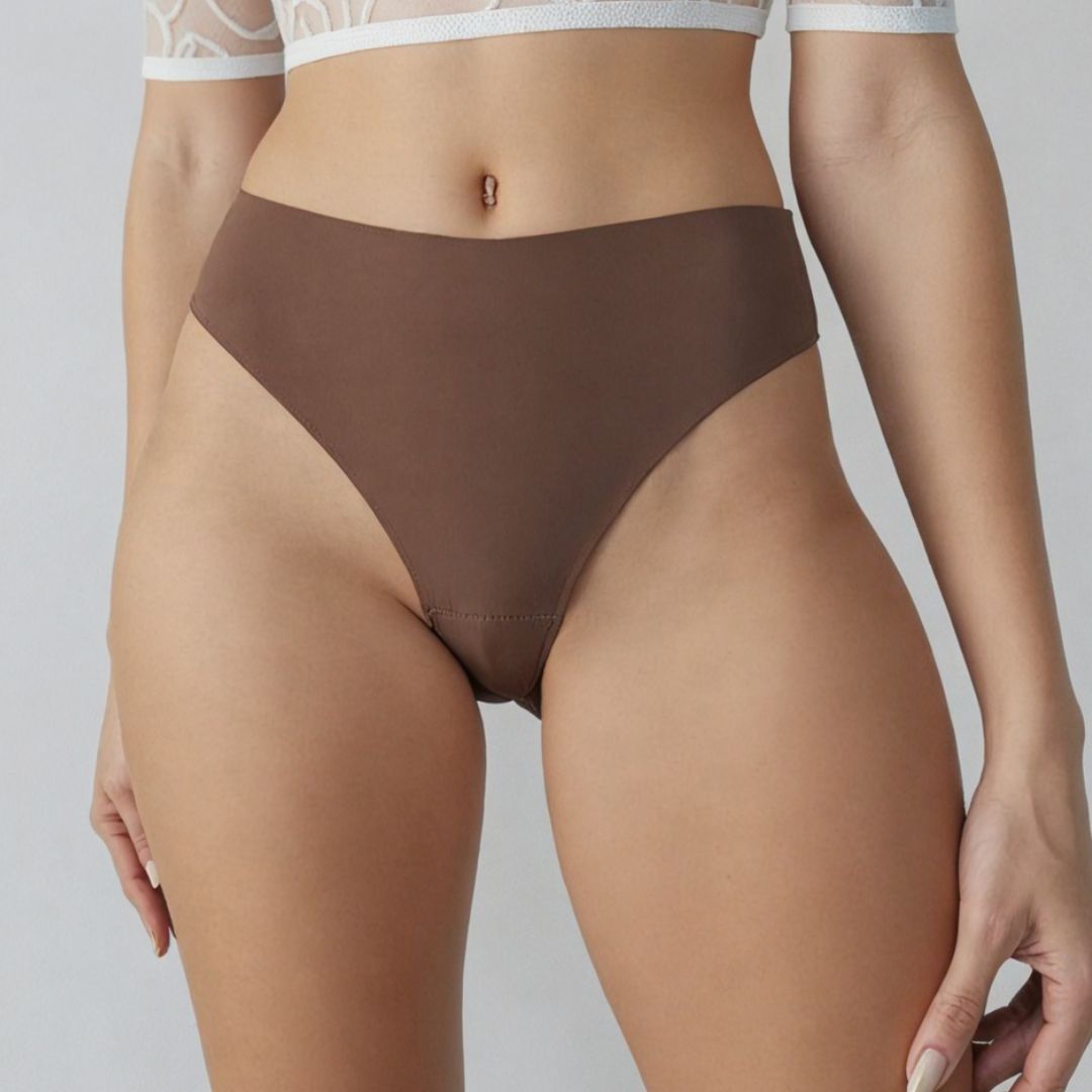 Seamless Camel Toe Thong